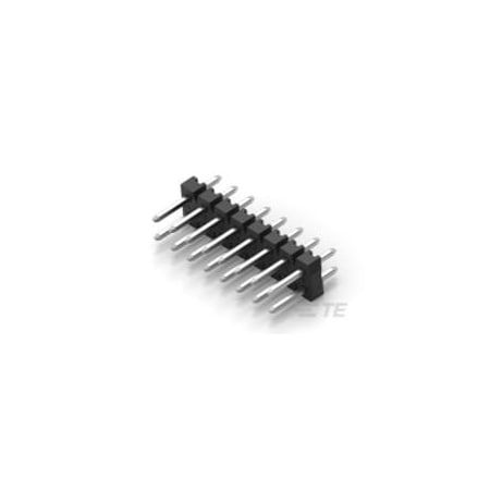 Te Connectivity Board Connector, 20 Contact(S), 2 Row(S), Male, Straight, Solder Terminal, Black Insulator 1-2842138-0